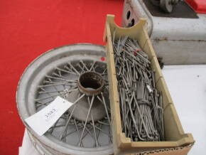 Wire wheel t/w box of spare spokes