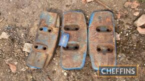 3no. Ford 4000 slab weights