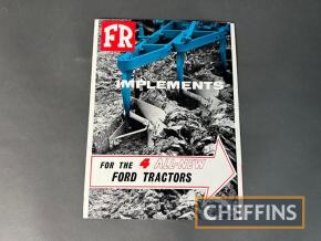 Ford Ransomes Implements fold out sales brochure, good illustrations
