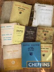 Qty David Brown tractor, baler and engine manuals