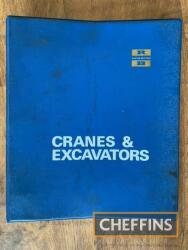 Ruston-Bucyrus cranes and excavator brochures in branded folder