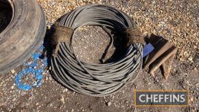Spool of wire rope to fit a winch, NOS