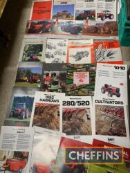Qty Massey Ferguson brochures and product information manuals