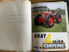 Folder of Bray sales literature to inc' Nuffield Bray 10-60 tractor