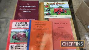 Qty David Brown service, repair and maintenance manuals to inc' Cropmaster, some reprints t/w qty David Brown tractor books