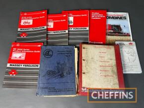 Massey Ferguson, qty of tractor and combine instruction manuals, training manuals etc