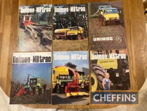 Qty Mercedes Unimog and MB-Trac brochures etc