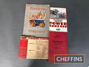 Standard Fordson sales brochures, instruction book and parts list