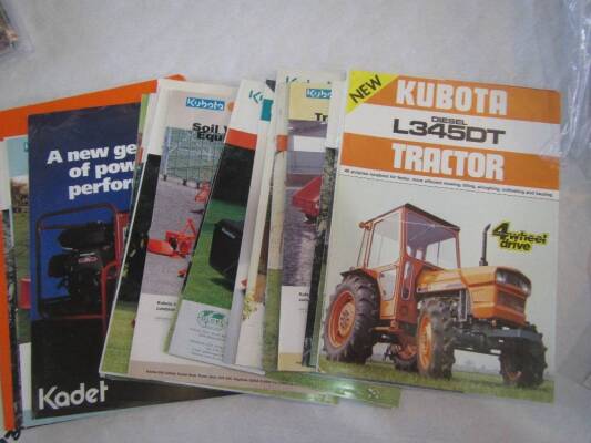 Qty Kubota tractor brochures