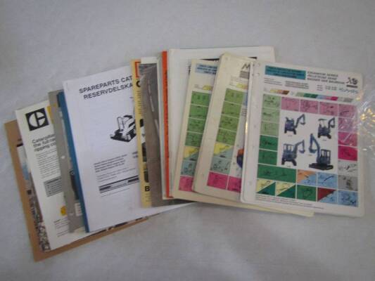 Qty of construction machinery brochures