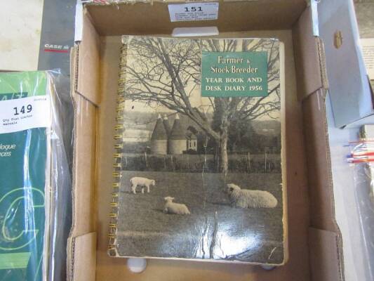 Farmer and Stock breeder 1956 large year book and desk diary/full page adverts and stock illustrated