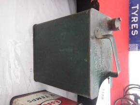 WWII green 2gallon petrol can with ordnance mark 'WTD 1941'