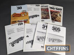 Massey Ferguson implement brochures to inc drill, cultivators and discs