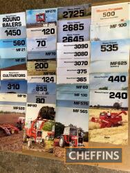Massey Ferguson tractor, combine and machinery sales leaflets to inc. 300 series, 500 series, 2000 series, drills, balers etc