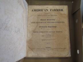 1823 The American Farmer belonged and inscribed Philip Tabb (416pp) Vol IV