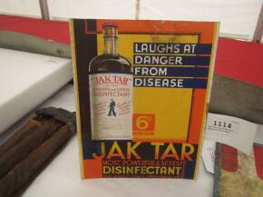 Jak Tar disinfectant advertising board