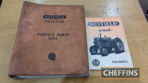 Nuffield Universal tractor service parts list t/w Nuffield album by John Melloy