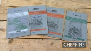 Ferguson instruction books to include Three Ton Trailer, Spring Tine Cultivator, Weeder etc, duplicates (8)