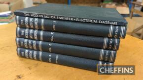 The Modern Motor Engineer by Caxton, 1938, in 4 volumes