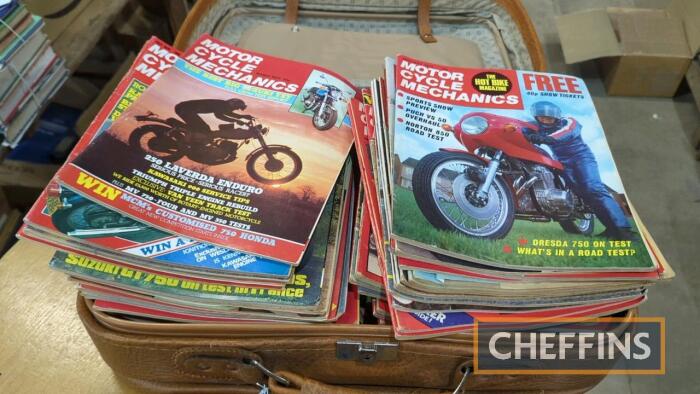 Qty motorcycle mechanics magazines from the 1970's
