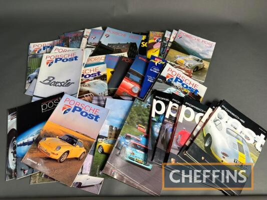 Porsche Post, qty of club magazines, 1990s-2000s