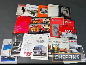 Qty Ford commercial vehicle sales brochures and leaflets to inc. D series and Cargo etc