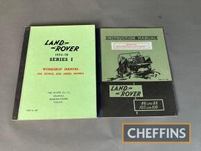 Land Rover Series I instruction and workshop manuals