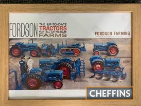 Fordson tractor framed poster