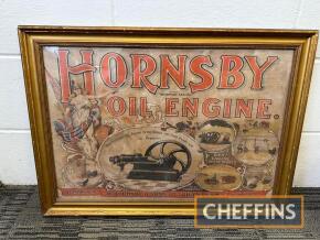 Framed Hornsby Oil Engine reproduction print