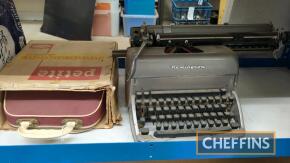 Remington manual typewriter, together with Petite child's typewriter (boxed and cased)