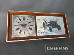 Ferguson TE-20 themed wall clock, reportedly supplied by Massey Ferguson to dealers