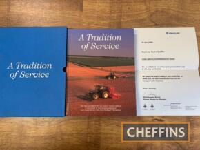 New Holland long service award book & letter