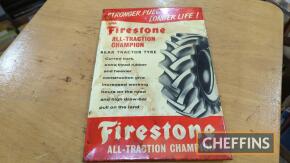 Firestone agricultural tyres tin sign