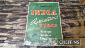 India agricultural tyres tin sign