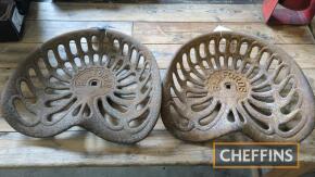 2no. Bamford cast iron seats, different styles