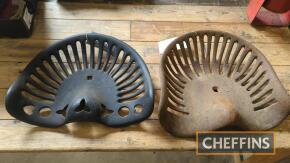 Huxtable plain and ornate cast iron seat