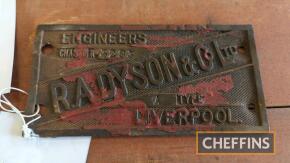 R A Dyson & Co Ltd Engineers, Liverpool 6 x 3ins