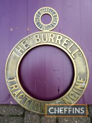Burrell traction engine smokebox door roundel t/w centre plates, reproductions