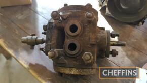 Steam engine valve block, make unknown