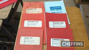 Ransomes combine service manuals, operators instructions and parts lists to inc' 902, Crusader 2800, 2800B, Super Cavalier etc