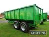 2003 AW Engineering M12 12tonne tandem axle steel monocoque hydraulic tipping trailer, with sprung drawbar and axles, hydraulic brakes. manual tailgate, rear drawbar on 385/65R22.5 wheels and tyres. Sileage sides available but not fitted. Serial No. 263 - 5