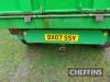 2003 AW Engineering M12 12tonne tandem axle steel monocoque hydraulic tipping trailer, with sprung drawbar and axles, hydraulic brakes. manual tailgate, rear drawbar on 385/65R22.5 wheels and tyres. Sileage sides available but not fitted. Serial No. 263 - 17