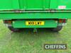 2003 AW Engineering M12 12tonne tandem axle steel monocoque hydraulic tipping trailer, with sprung drawbar and axles, hydraulic brakes. manual tailgate, rear drawbar on 385/65R22.5 wheels and tyres. Sileage sides available but not fitted. Serial No. 264 - 19