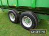 2003 AW Engineering M12 12tonne tandem axle steel monocoque hydraulic tipping trailer, with sprung drawbar and axles, hydraulic brakes. manual tailgate, rear drawbar on 385/65R22.5 wheels and tyres. Sileage sides available but not fitted. Serial No. 264 - 23