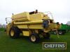 1992 NEW HOLLAND TF46 COMBINE HARVESTER. With Mercedes V8 Engine. On 30.5R32 front and 500/60-22.5 rear wheels and tyres. Fitted with 24ft self-levelling header on Mekang single axle header trailer. Reg. No. K342 NPO Serial No. 7413028 Hours: 4846 FDR: - 6