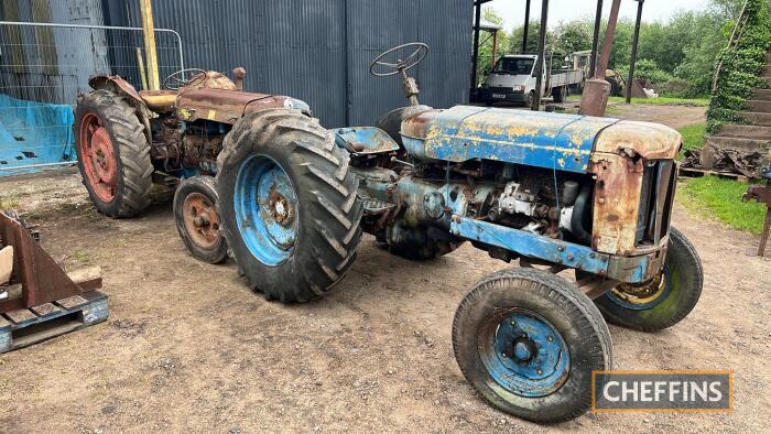 1964 DOE Triple D diesel TANDEM TRACTOR Reg. No. UAR 237 Serial No. D383 Supplied Engine Number. D968893/D968908 Records show that D383 was supplied new to Black Bockingham Farm, Layer Marney, Colchester on 31st August 1964. This is a composed pair