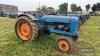 FORDSON Diesel Major diesel TRACTOR Fitted with a Super Major bonnet and retro fit mudguards and PUH