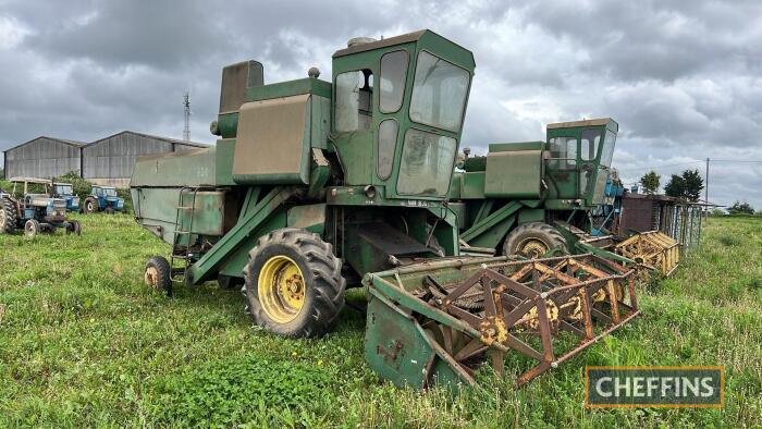 JOHN DEERE 630 diesel COMBINE HARVESTER Reg No. NMW 183G (expired) Serial No. 604419Z Fitted with 12ft cut header