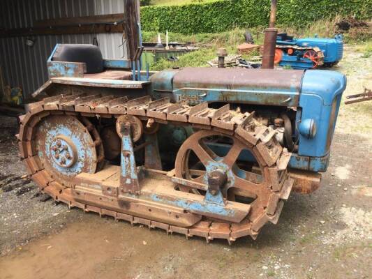 ROADLESS J17 4 cylinder diesel CRAWLER TRACTOR Appearing in original condition and fitted with front underslung weights.