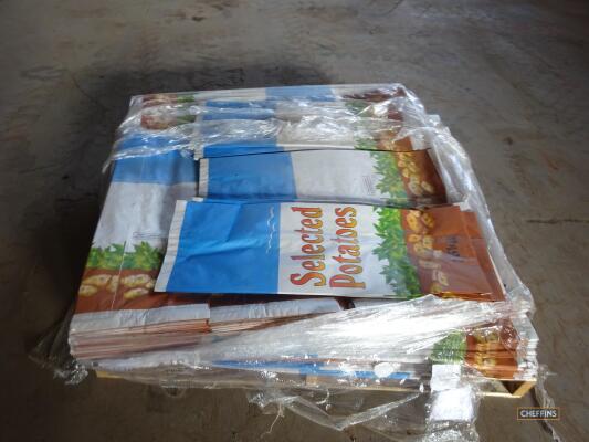 Qty 25kg paper potato produce bags, unbranded